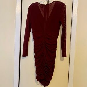 Ladies  Size: Large Wine colored Evening Dress By Windsor